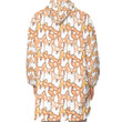 1sttheworld Clothing - Cute Corgi Dog - Oodie Blanket Hoodie A7 | 1sttheworld
