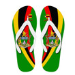 1sttheworld Flip Flop - Zimbabwe Special Flag Flip Flop A35