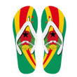 1sttheworld Flip Flop - Guinea Special Flag Flip Flop A35