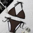 1sttheworld Clothing - Sutherland Weathered Tartan 2 Piece Bikini A35