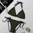 1sttheworld Clothing - Reid Green Tartan 2 Piece Bikini A35