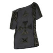 Celtic Knot Style Off Shoulder T-Shirt A94 | 1stIreland