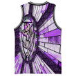 Thistle Scotland Celtic Knot and Strained Windown Purple Style Basketball Jersey A94 | 1stIreland