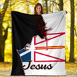 1sttheworld Premium Blanket - Canada Of Newfoundland And Labrador Jesus Premium Blanket A7 | 1sttheworld