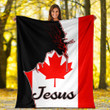1sttheworld Premium Blanket - Canada Jesus Premium Blanket A7 | 1sttheworld
