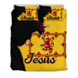 1sttheworld Bedding Set - Royal Banner Of Scotland Jesus Bedding Set A7