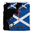 1sttheworld Bedding Set - Scotland Grunge Style Jesus Bedding Set A7