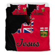 1sttheworld Bedding Set - Canada Of Manitoba Jesus Bedding Set A7