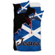 1sttheworld Bedding Set - Scotland Grunge Style Jesus Bedding Set A7