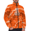 1sttheworld Clothing - Netherlands King's Day - Oranje Boven Tie Dye Style - Padded Jacket A7 | 1sttheworld