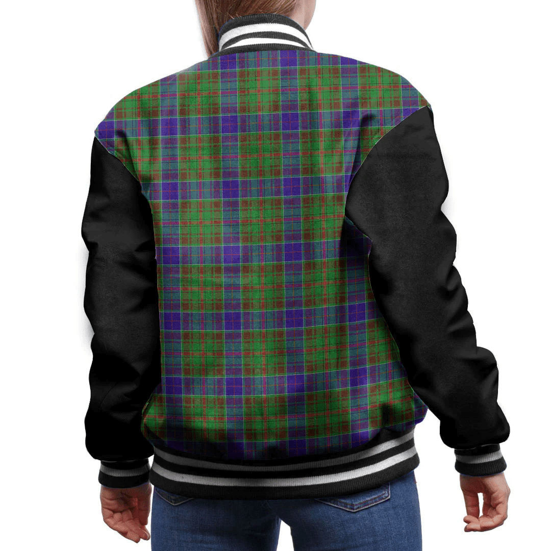1sttheworld Clothing - Adam Tartan Baseball Jacket - Black Sleeves A7