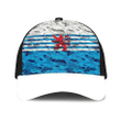 1sttheworld Cap - Civil Ensign Of Luxembourg Mesh Back Cap - Camo Style A7