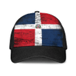 1sttheworld Cap - Dominican Republic Mesh Back Cap - Special Grunge Style A7 | 1sttheworld