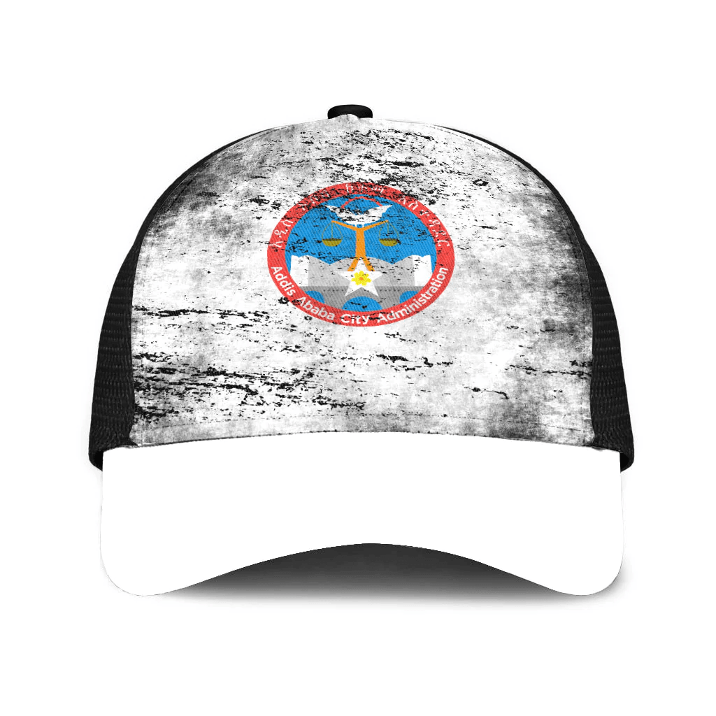 1sttheworld Cap - Ethiopia Of Addis Ababa Mesh Back Cap - Special Grunge Style A7
