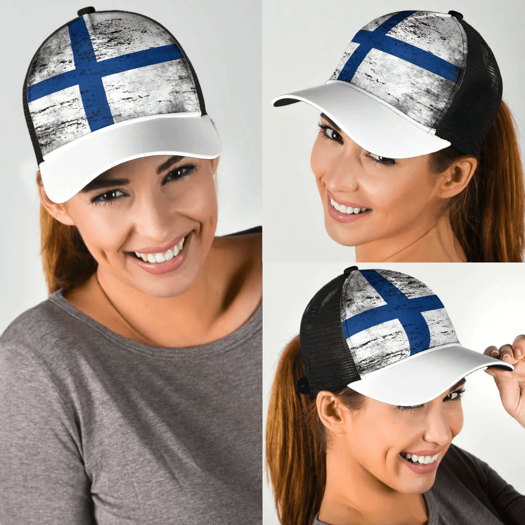 1sttheworld Cap - Finland Mesh Back Cap - Special Grunge Style A7