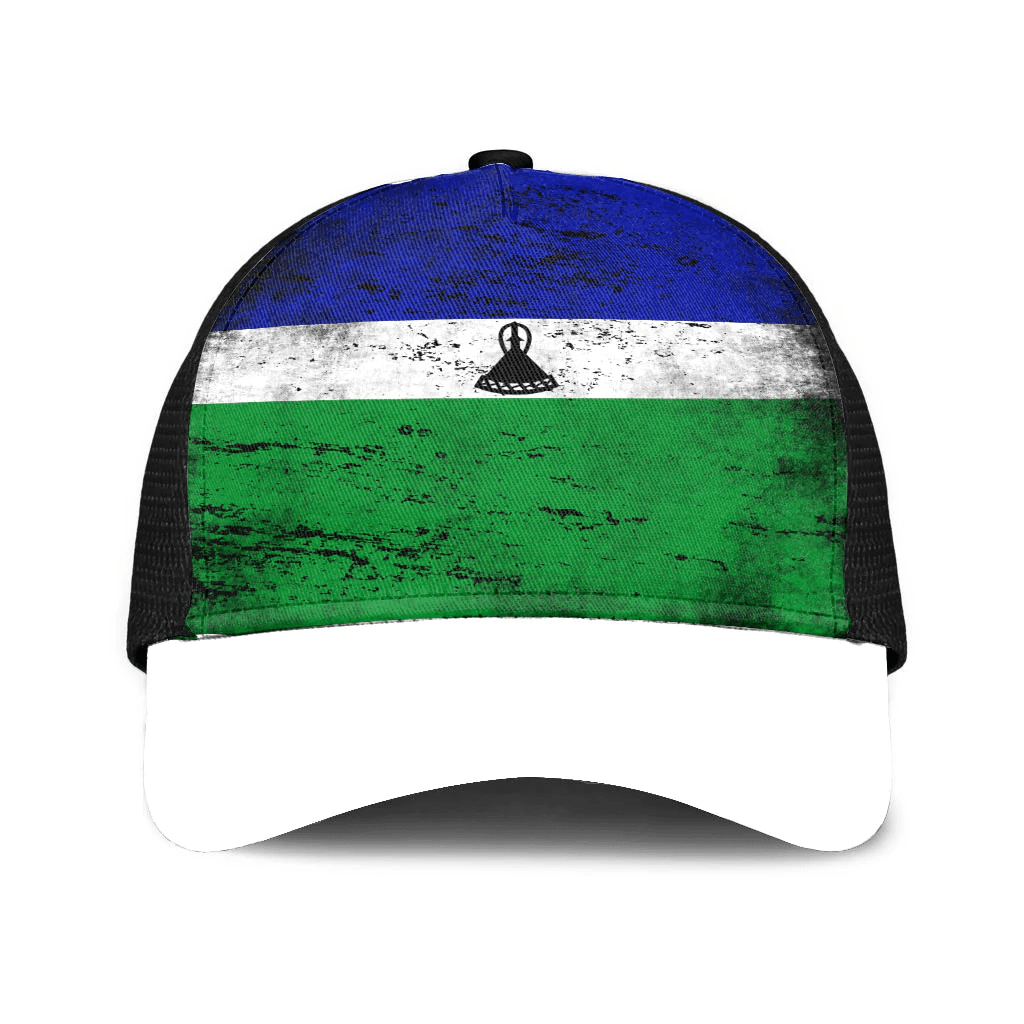 1sttheworld Cap - Lesotho Mesh Back Cap - Special Grunge Style A7