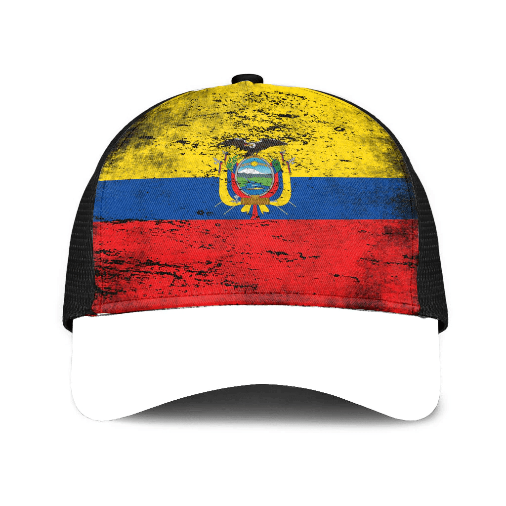 1sttheworld Cap - Ecuador Mesh Back Cap - Special Grunge Style A7