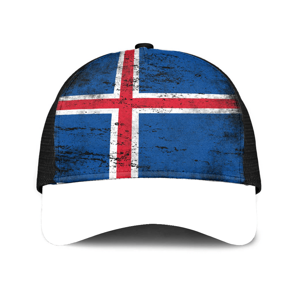 1sttheworld Cap - Iceland Mesh Back Cap - Special Grunge Style A7