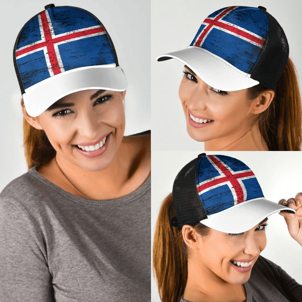 1sttheworld Cap - Iceland Mesh Back Cap - Special Grunge Style A7