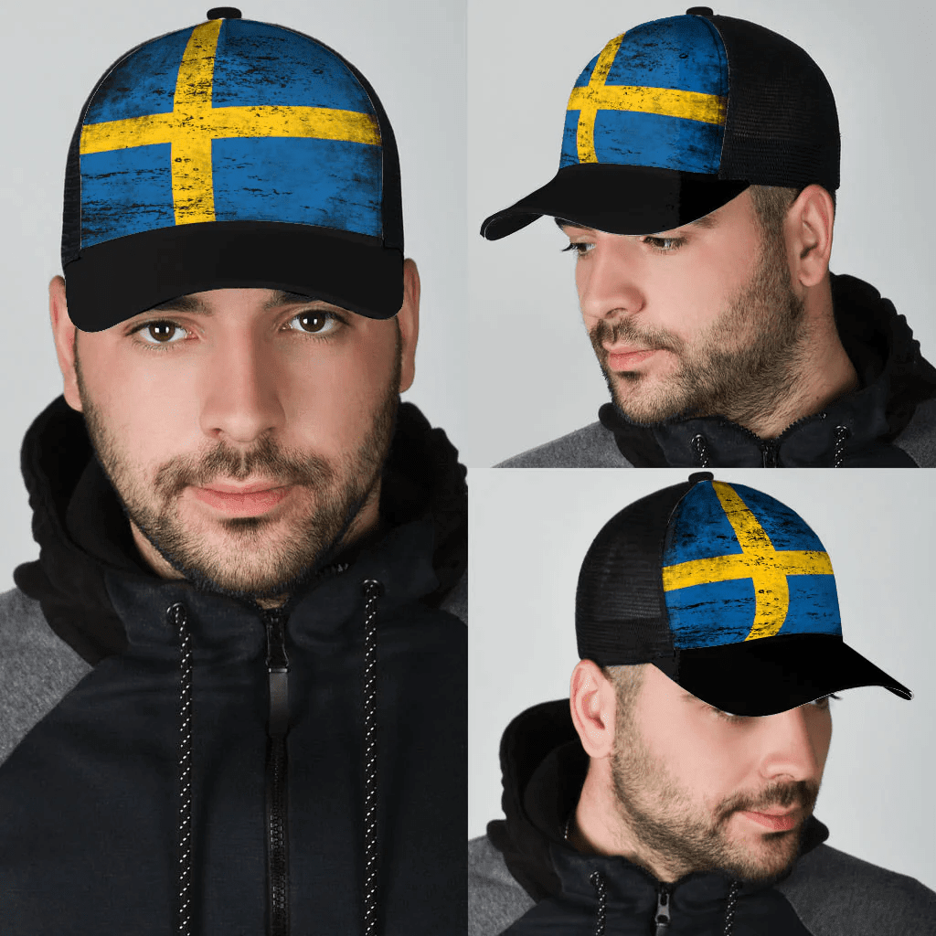 1sttheworld Cap - Sweden Mesh Back Cap - Special Grunge Style A7