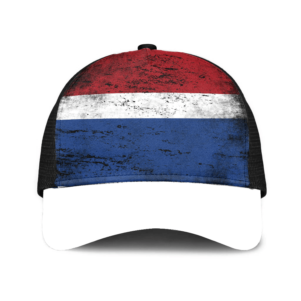 1sttheworld Cap - Netherlands Mesh Back Cap - Special Grunge Style A7