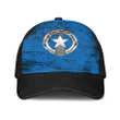 1sttheworld Cap - Northern Mariana Islands Mesh Back Cap - Special Grunge Style A7 | 1sttheworld