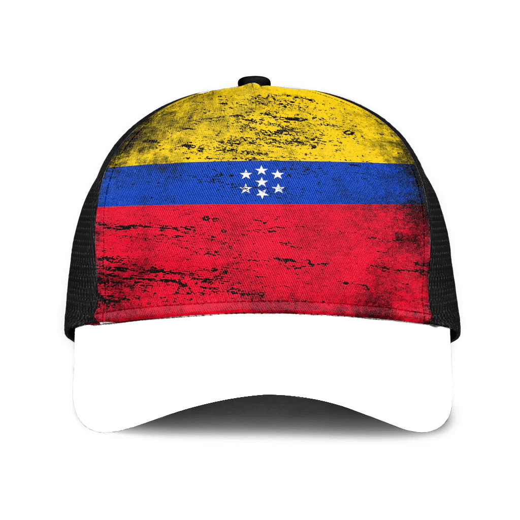 1sttheworld Cap - Venezuela Mesh Back Cap - Special Grunge Style A7