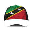 1sttheworld Cap - Saint Kitts And Nevis Mesh Back Cap - Special Grunge Style A7