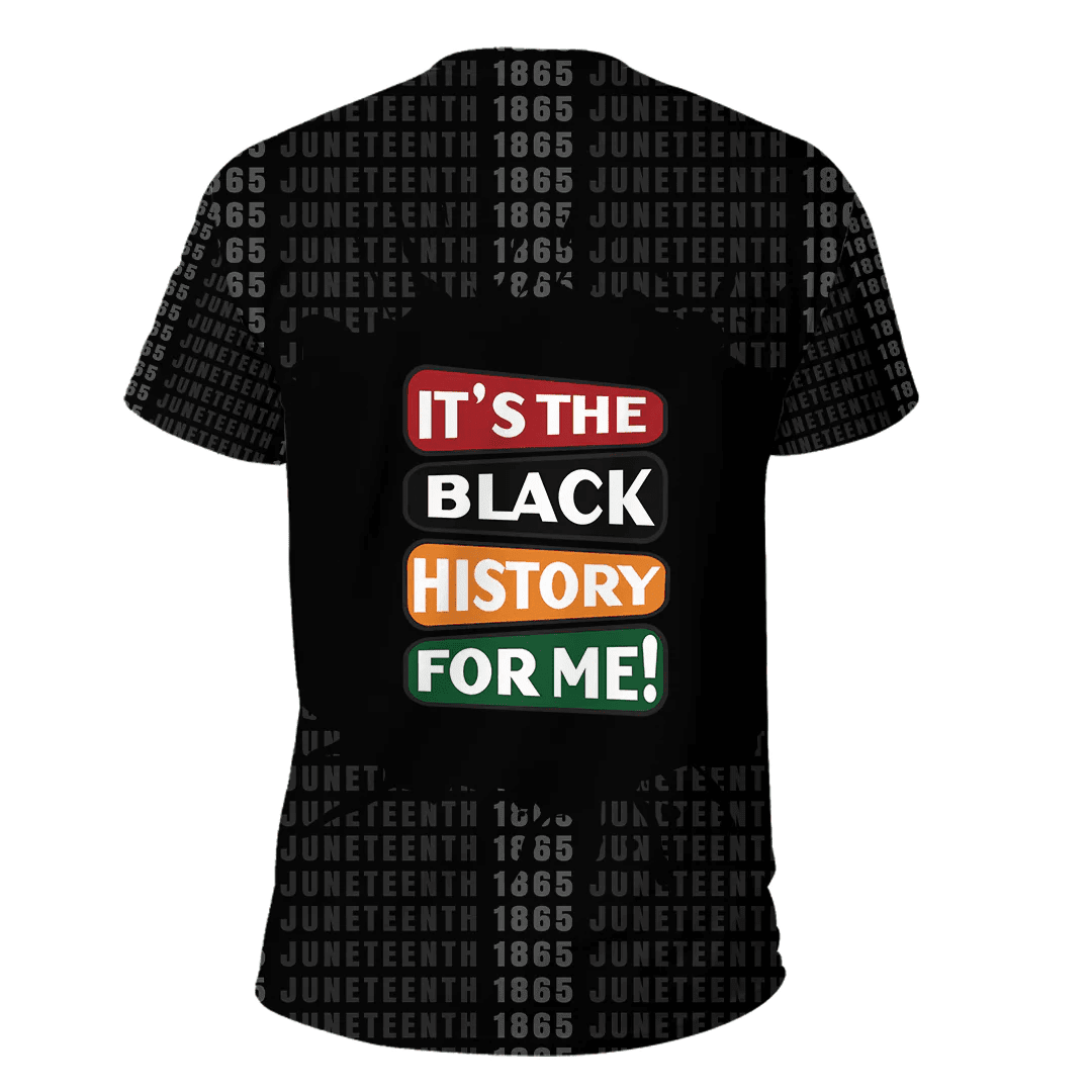 1sttheworld Clothing - It's The Black History For Me T-shirt A31