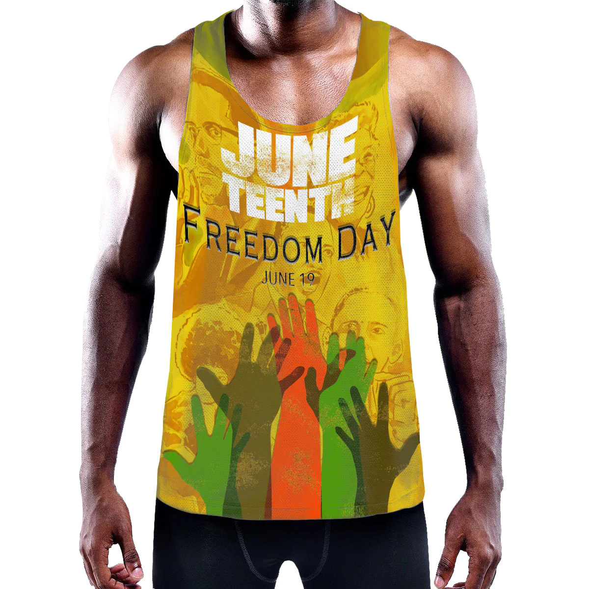 1sttheworld Clothing - Person Juneteenth Juneteenth Chemistry Men's Slim Y-Back Muscle Tank Top A95