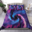 1sttheworld Bedding Set - Hand Painted Watercolor Galaxy Background Bedding Set Galaxy A35