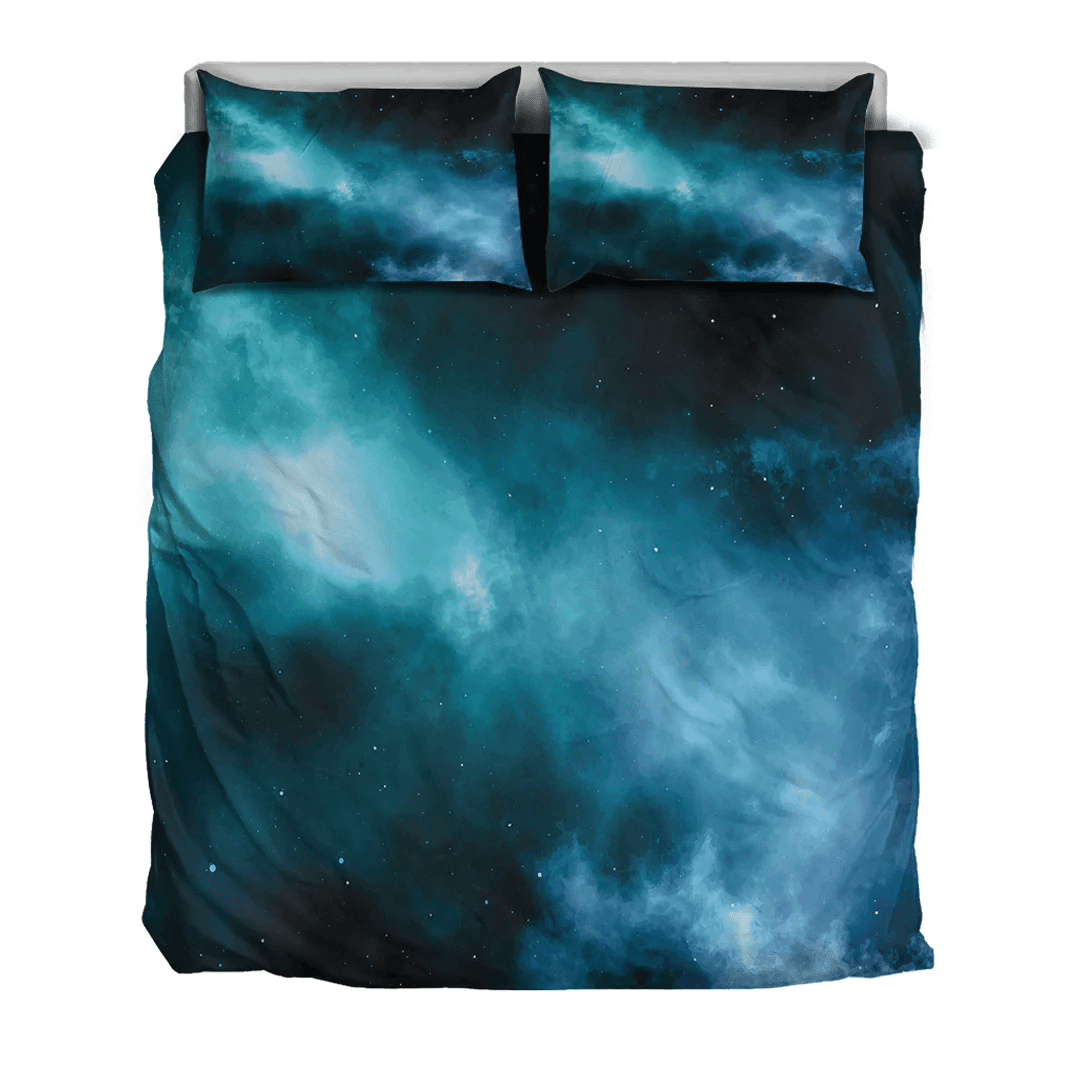 1sttheworld Bedding Set - Watercolor Galaxy Blue Sea Color Bedding Set Galaxy A35