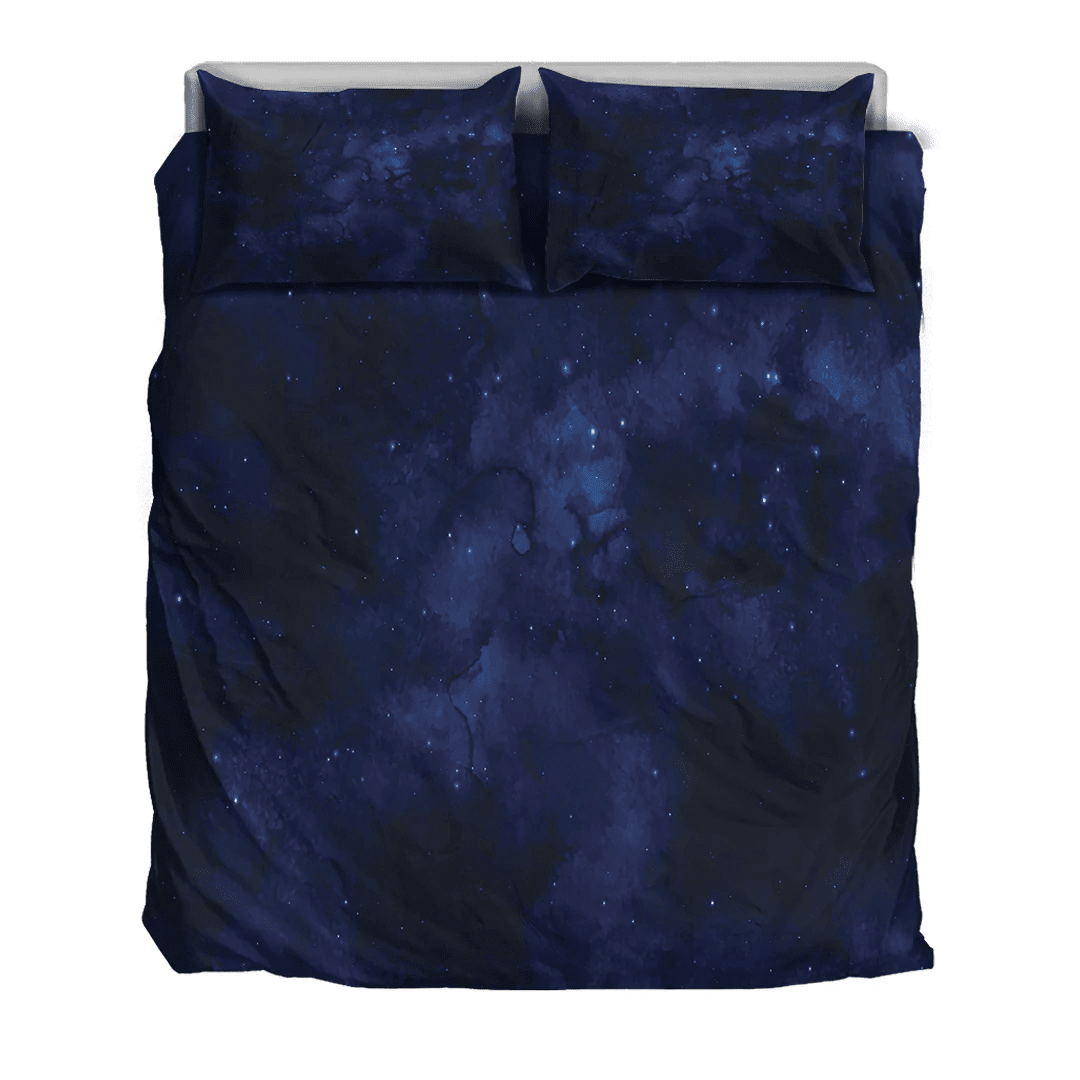 1sttheworld Bedding Set - Hand Painted Watercolour Night Sky Background Bedding Set Galaxy A35