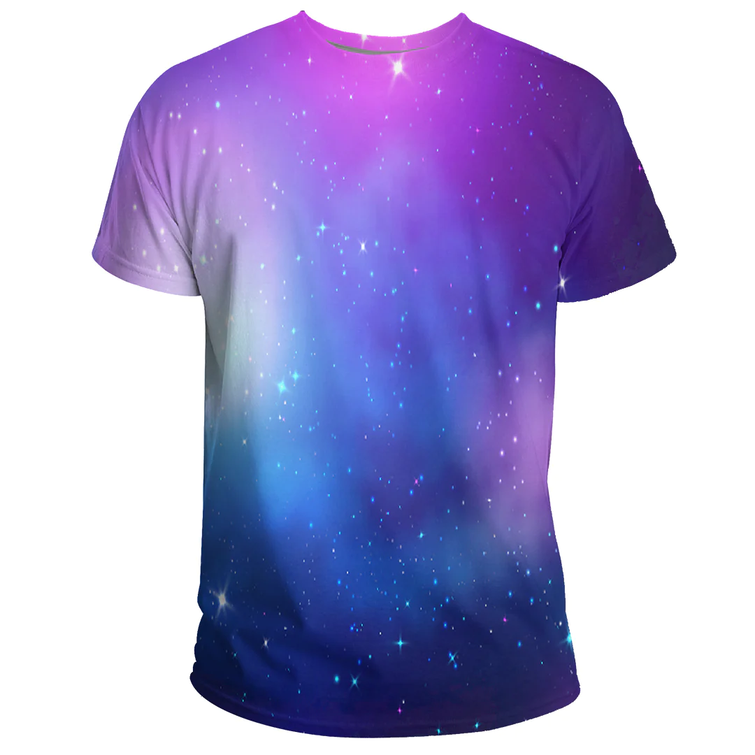 1sttheworld Clothing - Mysterious Galaxy Background With Purple Tones T-shirt Galaxy A35