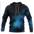 1sttheworld Clothing - Galaxy Black and Blue Background Hoodie Galaxy A35