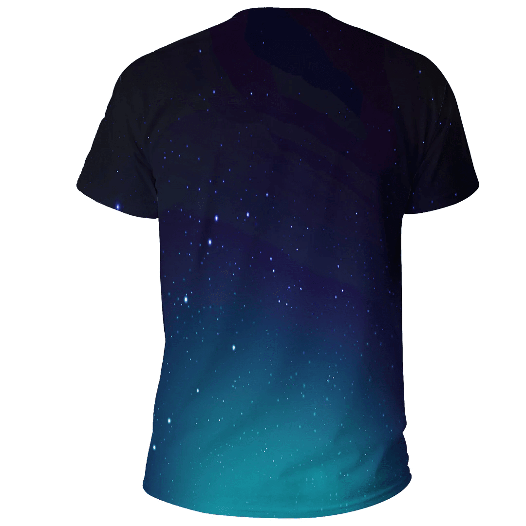 1sttheworld Clothing - Gradient Starry Night Dark Background T-shirt Galaxy A35