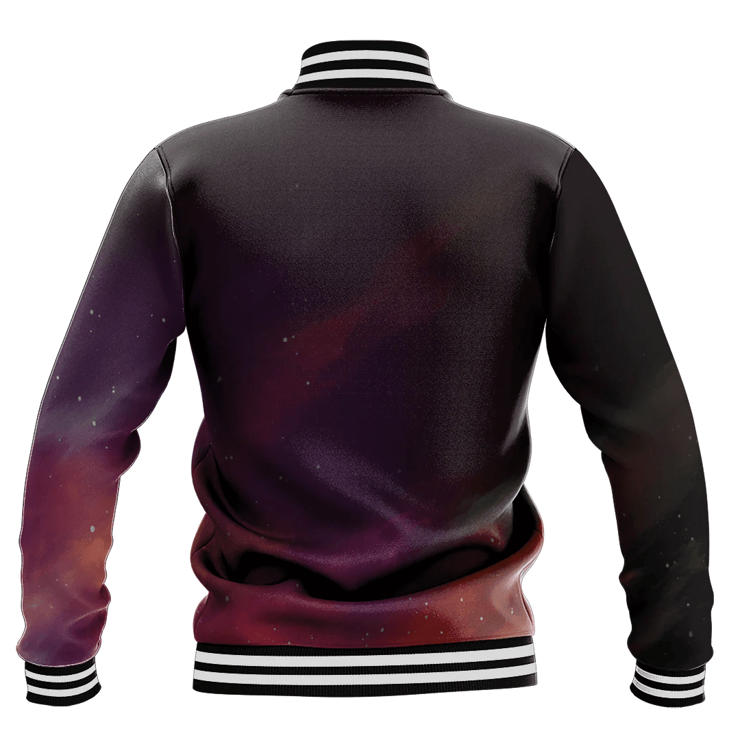 1sttheworld Clothing - Outer Space Background Baseball Jacket Galaxy A35