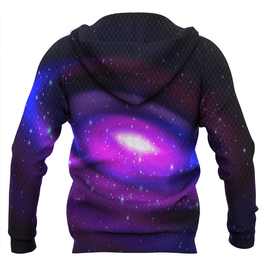 1sttheworld Clothing - Black Hole Spiral Nebula Of Galaxy Hoodie Galaxy A35