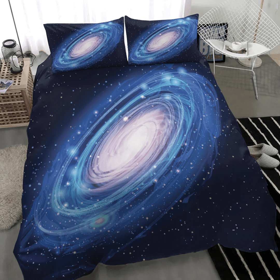1sttheworld Bedding Set - Beautiful Glowing Vector Andromeda Bedding Set Galaxy A35