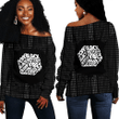 1sttheworld Clothing - Dope Black Queen Off Shoulder Sweaters A31