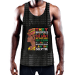 1sttheworld Clothing - Juneteenth Black Woman Men's Slim Y-Back Muscle Tank Top A31