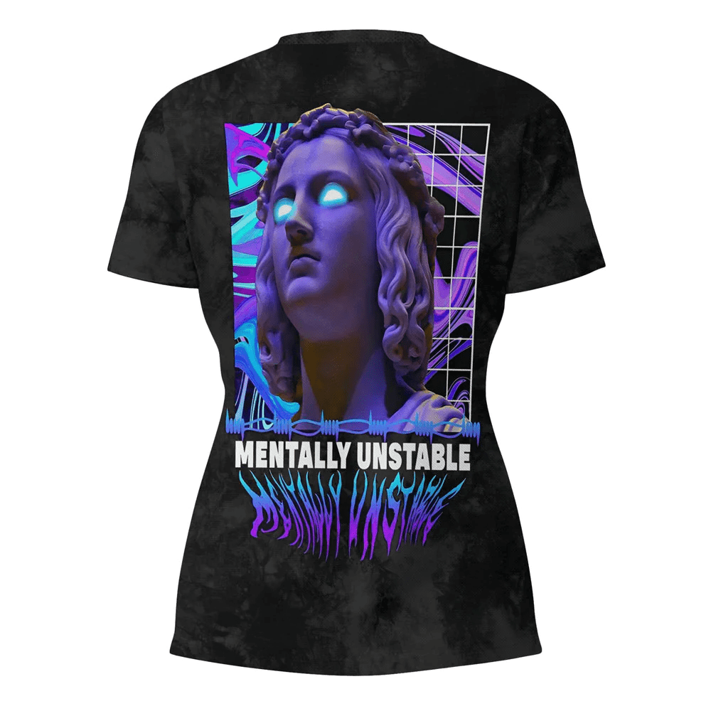 1sttheworld Clothing - Mentally Unstable - V-neck T-shirt A7 | 1sttheworld