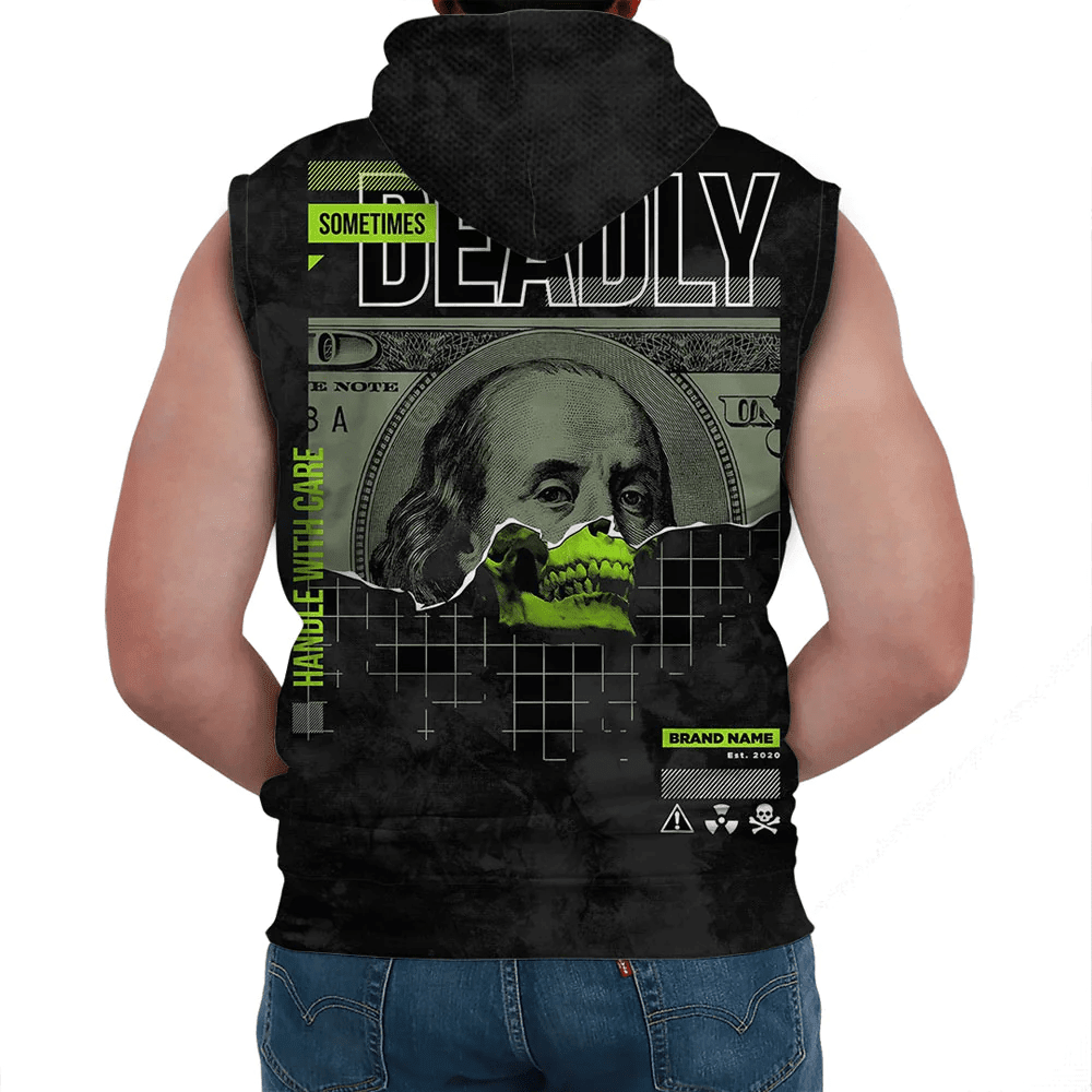 1sttheworld Clothing - Sometimes Deadly - Sleeveless Hoodie A7 | 1sttheworld
