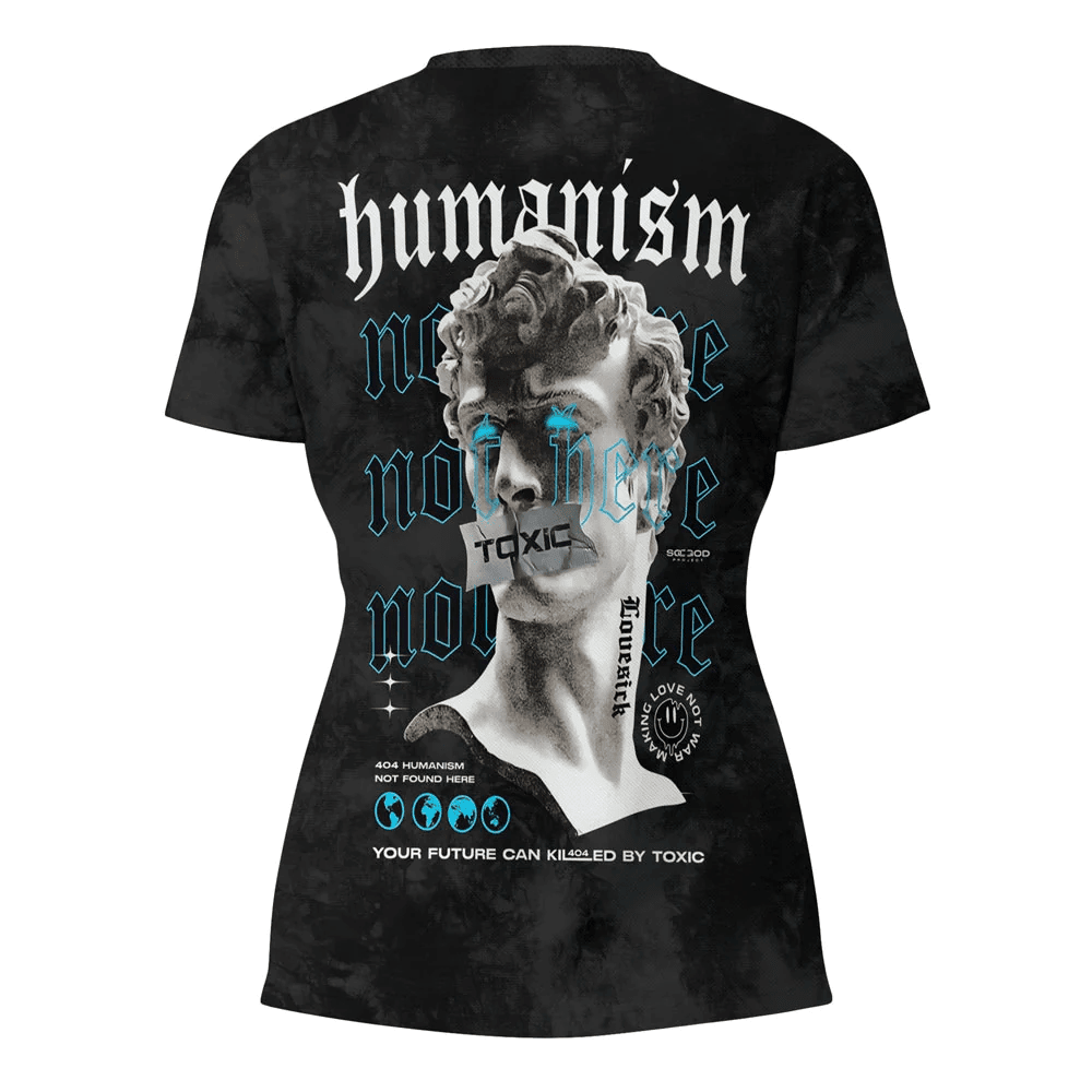 1sttheworld Clothing - Humanism - V-neck T-shirt A7 | 1sttheworld