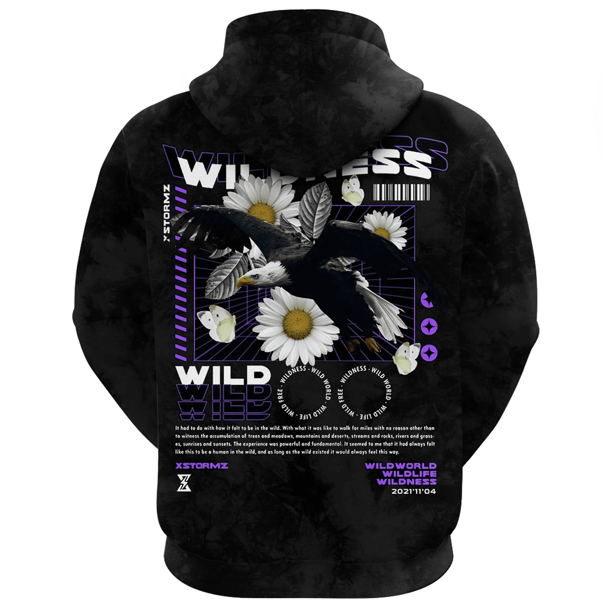 1sttheworld Clothing - Wildworld Wildlife - Hoodie Gaiter A7 | 1sttheworld