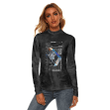 1sttheworld Clothing - Welcome to Future - Women's Stretchable Turtleneck Top A7 | 1sttheworld