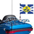 1sttheworld Flag - Scotland-Sutherland Motorcycle Flag A35