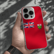 1sttheworld Phone Case - Canada-Flag of Ontario Flag iPhone 14 Case A35