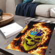 1sttheworld Jigsaw Puzzle - Ukraine Flaming Skull Jigsaw Puzzle A7