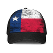 1sttheworld Cap - Flag Of Texas Mesh Back Cap - Special Grunge Style A7 | 1sttheworld